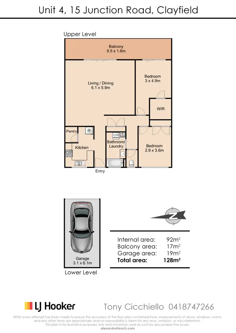 Floorplan of Homely unit listing, 4/15 Junction Road, Clayfield QLD 4011