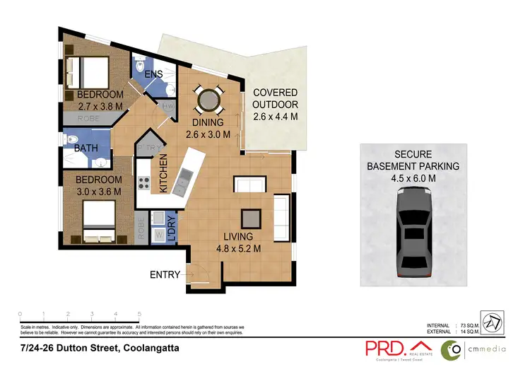 Floorplan of Homely unit listing, 7/24-26 Dutton Street, Coolangatta QLD 4225