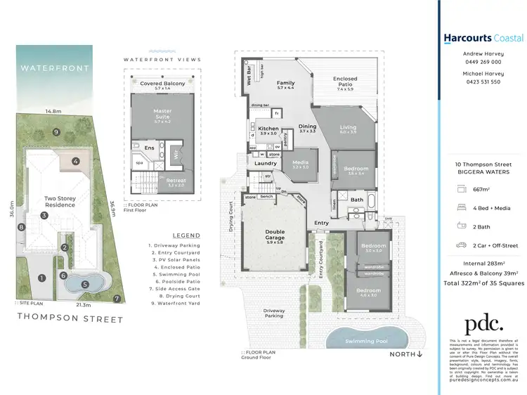 Floorplan of Homely house listing, 10 Thompson Street, Biggera Waters QLD 4216