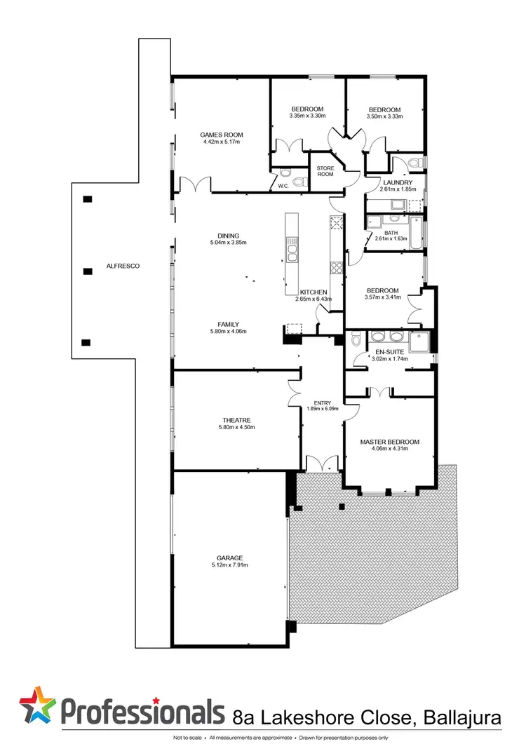 Floorplan of Homely house listing, 8A Lakeshore Close, Ballajura WA 6066