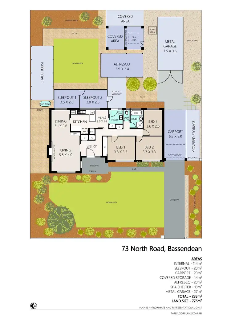 Floorplan of Homely house listing, 73 North Road, Bassendean WA 6054