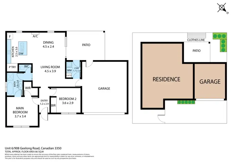 Floorplan of Homely house listing, 6/908 Geelong Road, Canadian VIC 3350