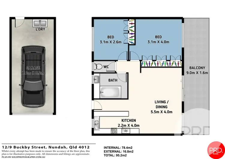Floorplan of Homely unit listing, 12/9 Buckby Street, Nundah QLD 4012