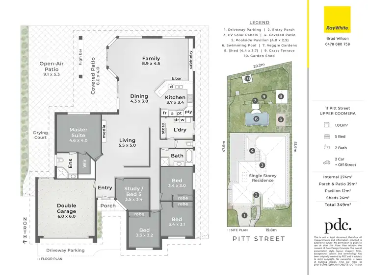 Floorplan of Homely house listing, 11 Pitt Street, Upper Coomera QLD 4209