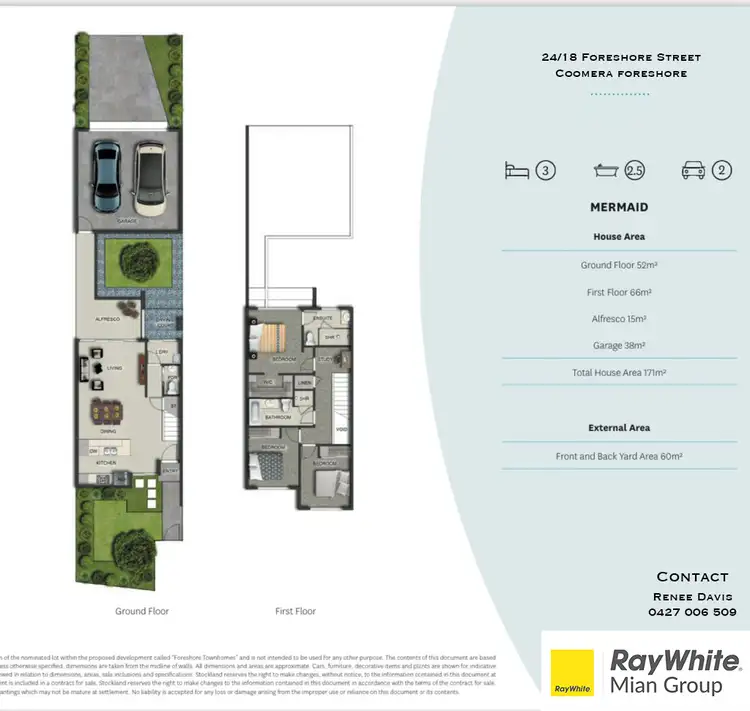 Floorplan of Homely townhouse listing, 24/18 Foreshore Street, Coomera QLD 4209