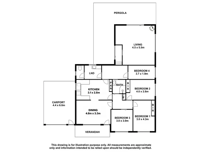 Floorplan of Homely house listing, 6 Baker Street, Bordertown SA 5268