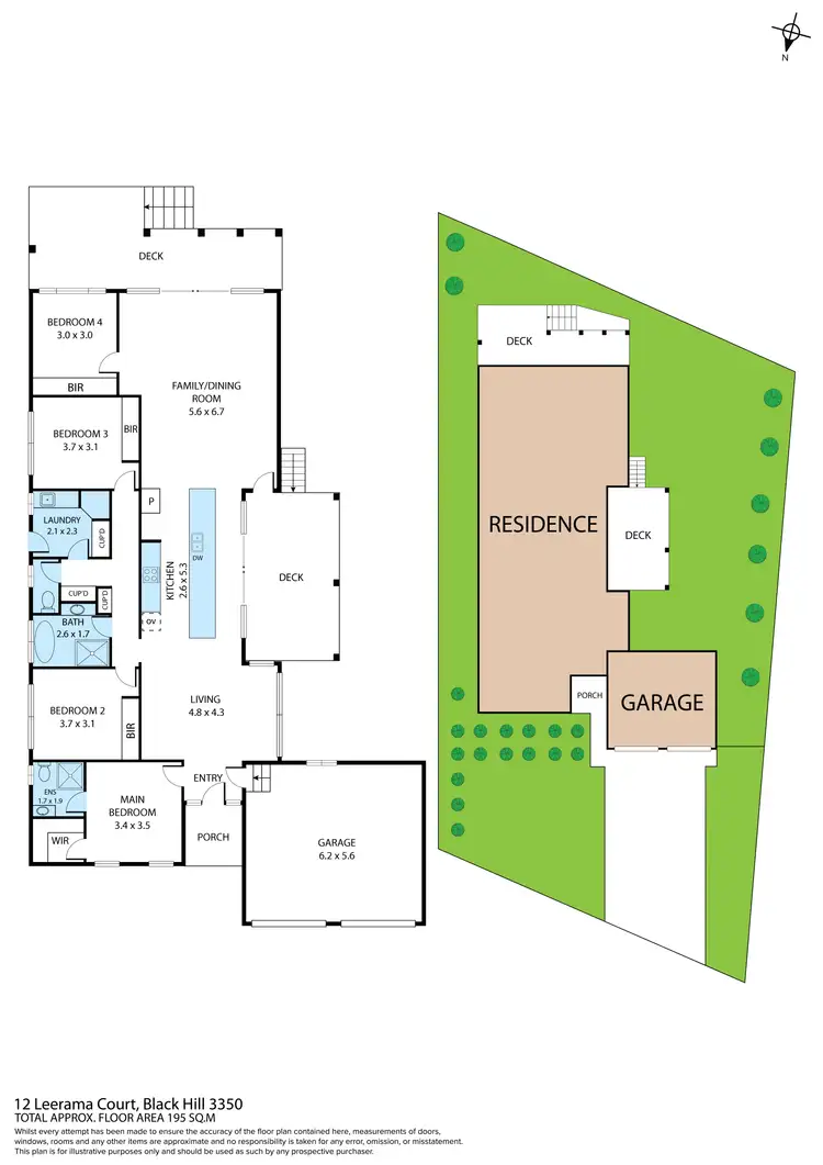 Floorplan of Homely house listing, 12 Leerama Court, Black Hill VIC 3350