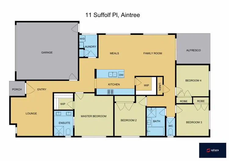 Floorplan of Homely house listing, 11 Suffolk Place, Aintree VIC 3336