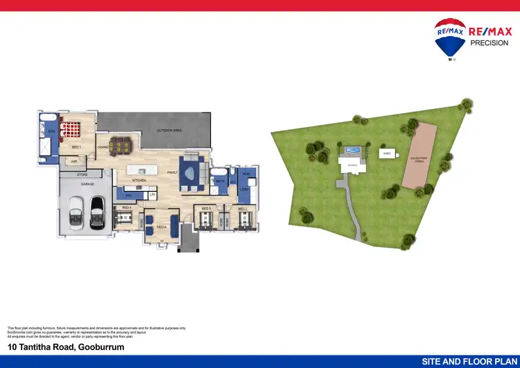 Floorplan of Homely rural property listing, 10 Tantitha Road, Gooburrum QLD 4670
