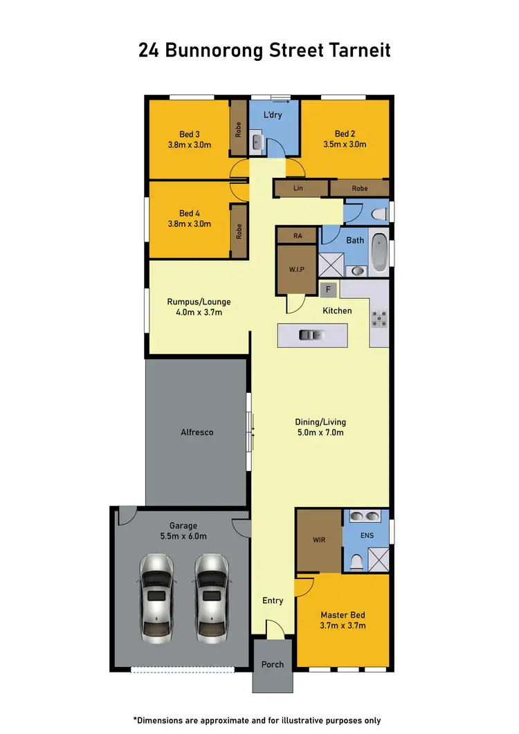 Floorplan of Homely house listing, 24 Bunnorong Street, Tarneit VIC 3029