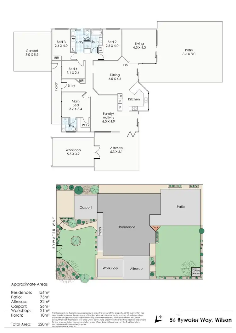 Floorplan of Homely house listing, 56 Bywater Way, Wilson WA 6107