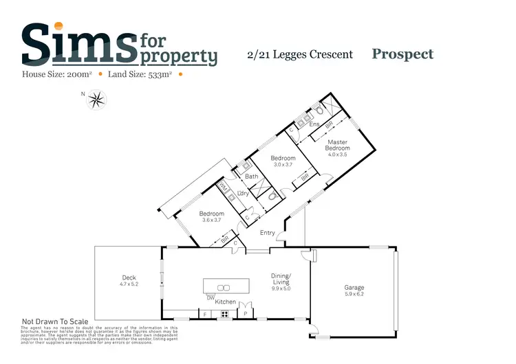 Floorplan of Homely house listing, 2/21 Legges Crescent, Prospect TAS 7250