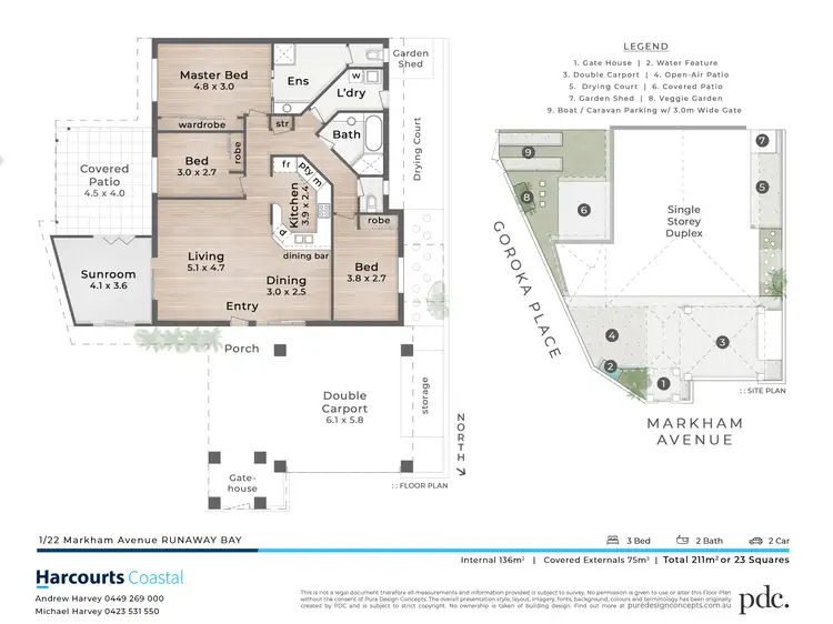 Floorplan of Homely house listing, 1/22 Markham Avenue, Runaway Bay QLD 4216