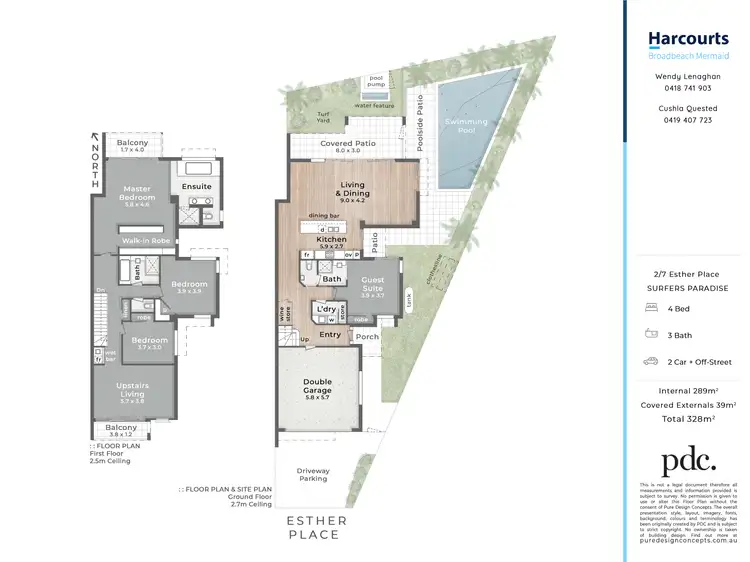 Floorplan of Homely house listing, 2/7 Esther Place, Surfers Paradise QLD 4217