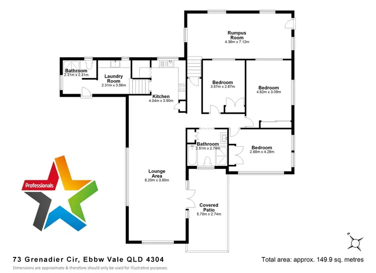Floorplan of Homely house listing, 73 Grenadier Circle, Ebbw Vale QLD 4304
