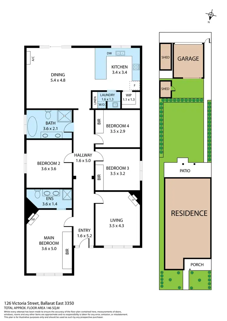 Floorplan of Homely house listing, 126 Victoria Street, Ballarat East VIC 3350