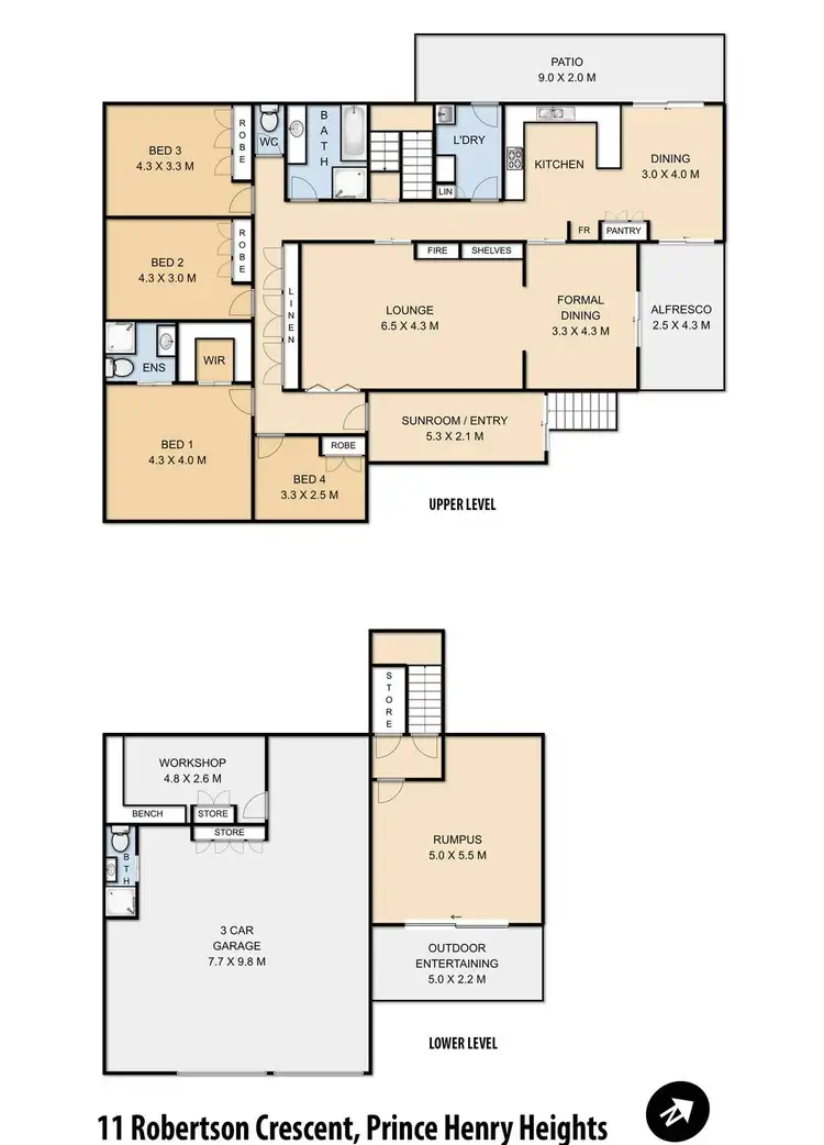 Floorplan of Homely house listing, 11 Robertson Crescent, Prince Henry Heights QLD 4350