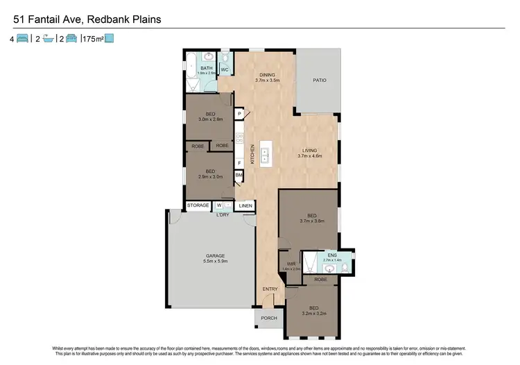 Floorplan of Homely house listing, 51 Fantail Avenue, Redbank Plains QLD 4301