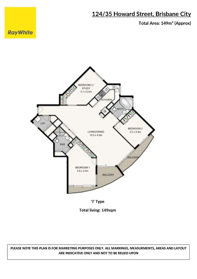 Floorplan of Homely apartment listing, 124/35 Howard Street, Brisbane City QLD 4000