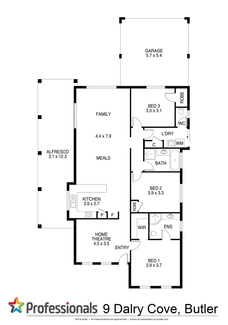 Floorplan of Homely house listing, 9 Dalry Cove, Butler WA 6036