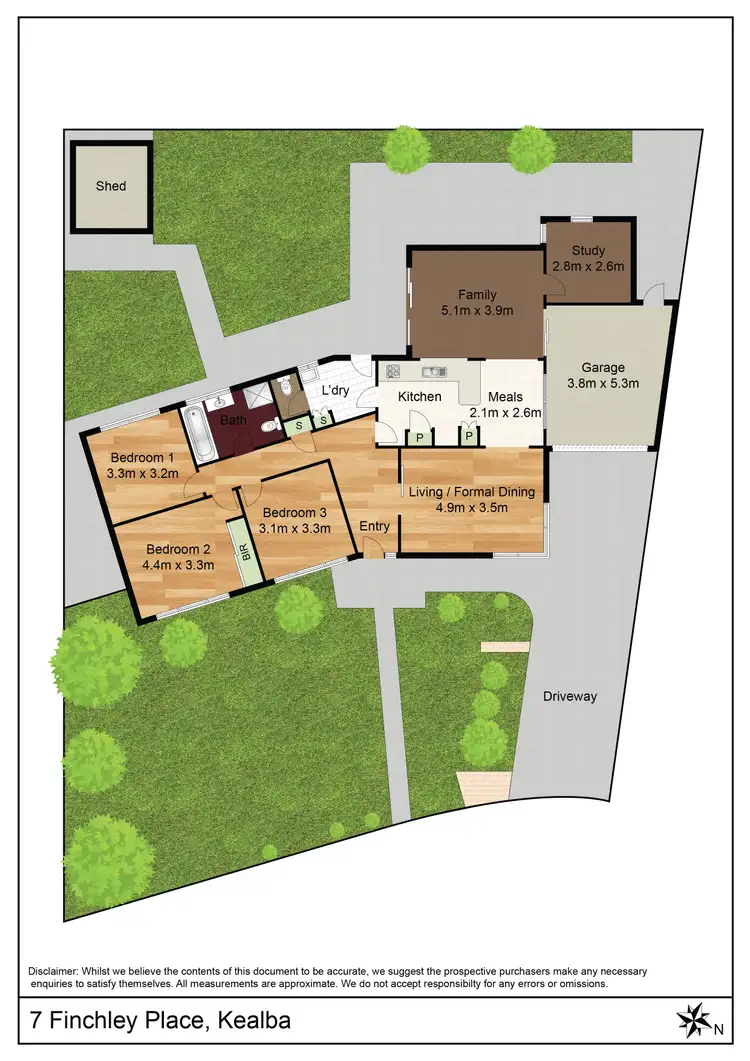 Floorplan of Homely house listing, 7 Finchley Place, Kealba VIC 3021