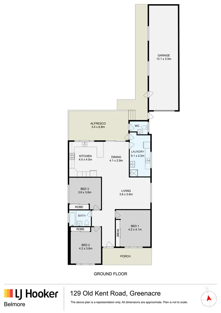 Floorplan of Homely house listing, 129 Old Kent Road, Greenacre NSW 2190