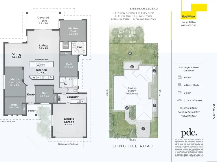 Floorplan of Homely house listing, 65 Longhill Road, Gilston QLD 4211
