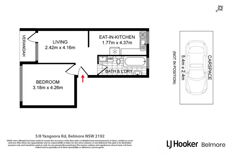 Floorplan of Homely apartment listing, 5/8 Yangoora Road, Belmore NSW 2192