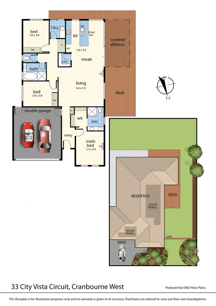 Floorplan of Homely house listing, 33 City Vista Circuit, Cranbourne West VIC 3977