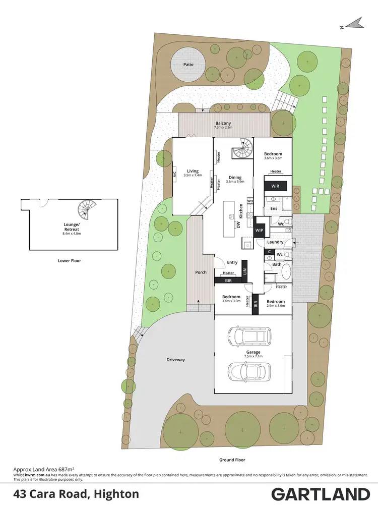 Floorplan of Homely house listing, 43 Cara Road, Highton VIC 3216
