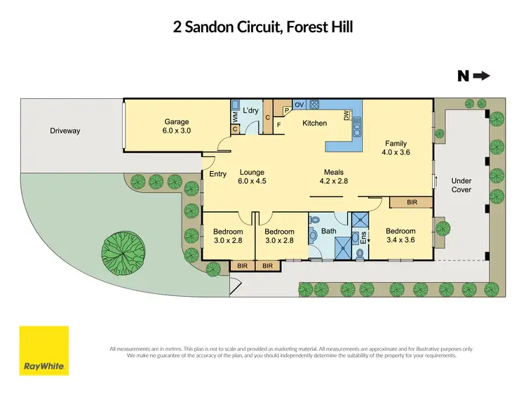 Floorplan of Homely house listing, 2 Sandon Circuit, Forest Hill VIC 3131