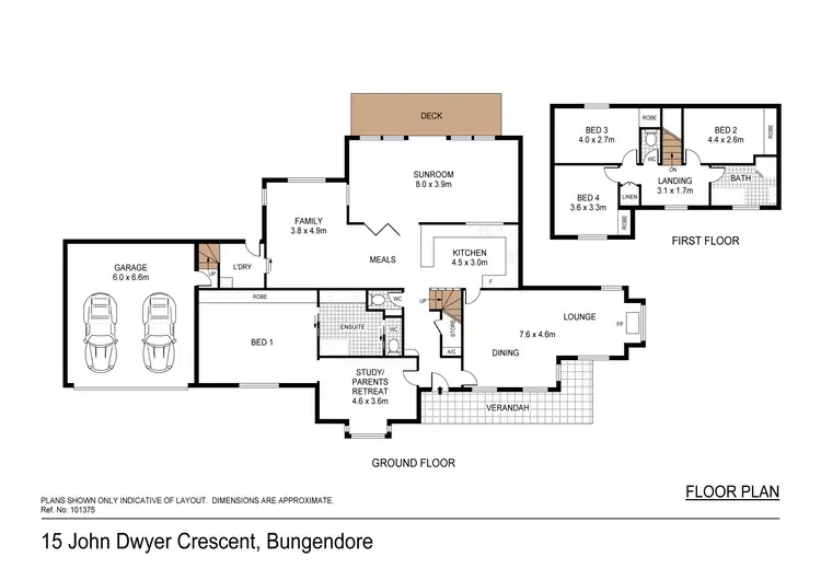 Floorplan of Homely house listing, 15 John Dwyer Crescent, Bungendore NSW 2621