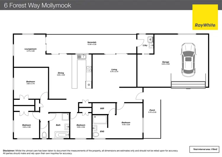 Floorplan of Homely house listing, 6 Forest Way, Mollymook Beach NSW 2539