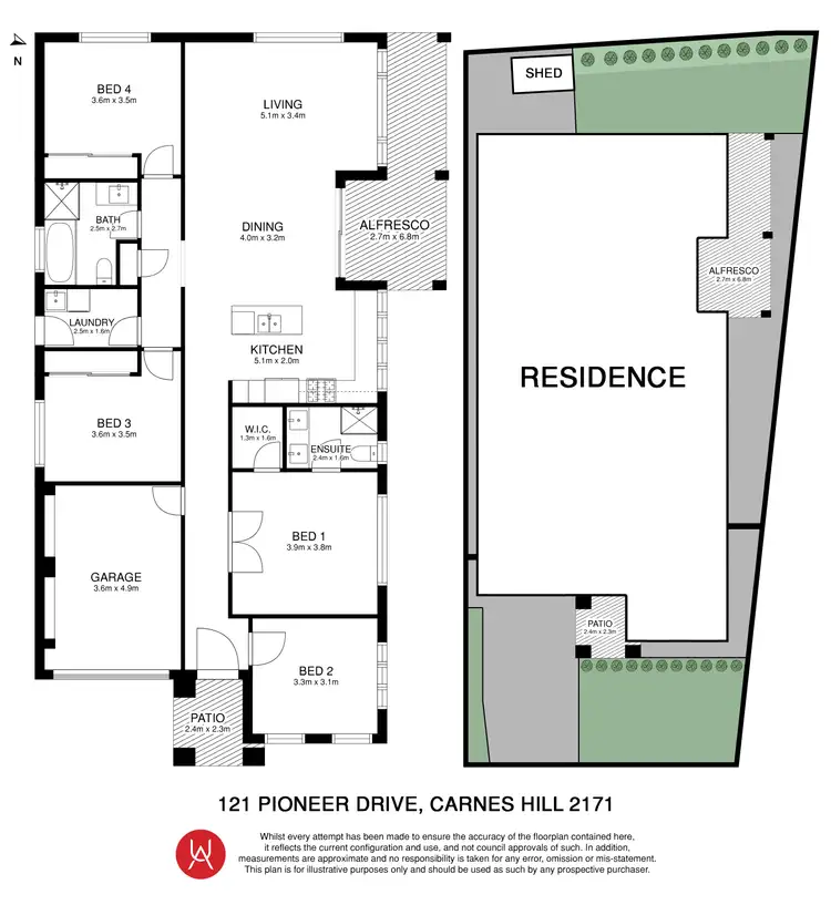 Floorplan of Homely house listing, 121 Pioneer Drive, Carnes Hill NSW 2171