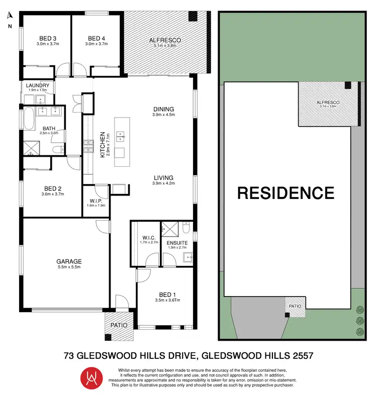 Floorplan of Homely house listing, 73 Gledswood Hills Drive, Gledswood Hills NSW 2557