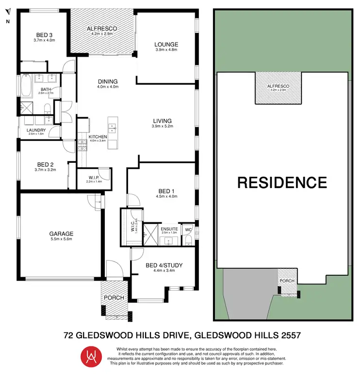Floorplan of Homely house listing, 72 Gledswood Hills Drive, Gledswood Hills NSW 2557
