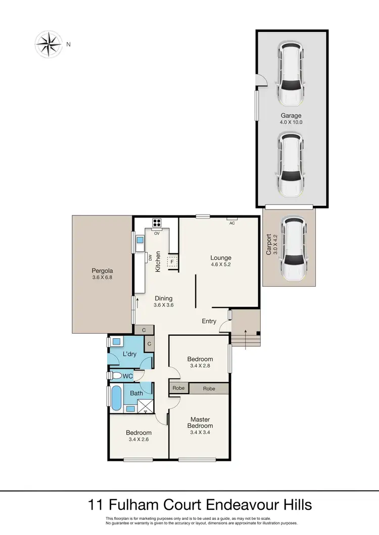 Floorplan of Homely house listing, 11 Fulham Court, Endeavour Hills VIC 3802