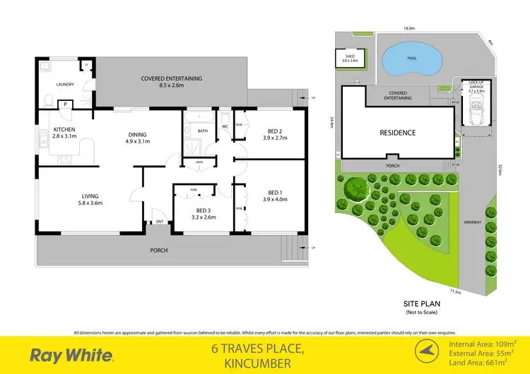 Floorplan of Homely house listing, 6 Traves Place, Kincumber NSW 2251