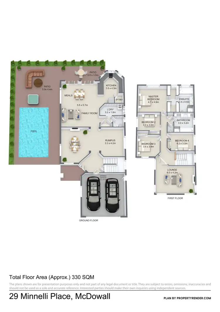Floorplan of Homely house listing, 29 Minnelli Place, Mcdowall QLD 4053