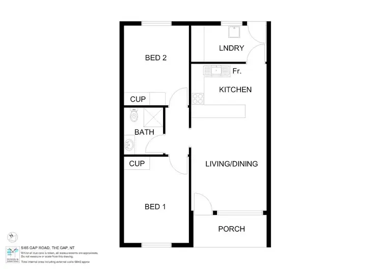 Floorplan of Homely unit listing, 5/65 Gap Rd, The Gap NT 870