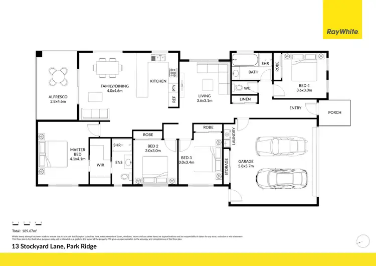 Floorplan of Homely house listing, 13 Stockyard Lane, Park Ridge QLD 4125