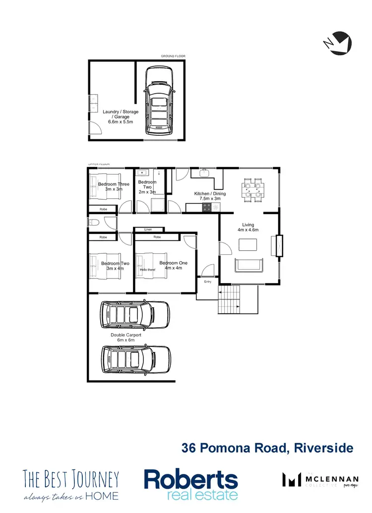Floorplan of Homely house listing, 36 Pomona Road, Riverside TAS 7250