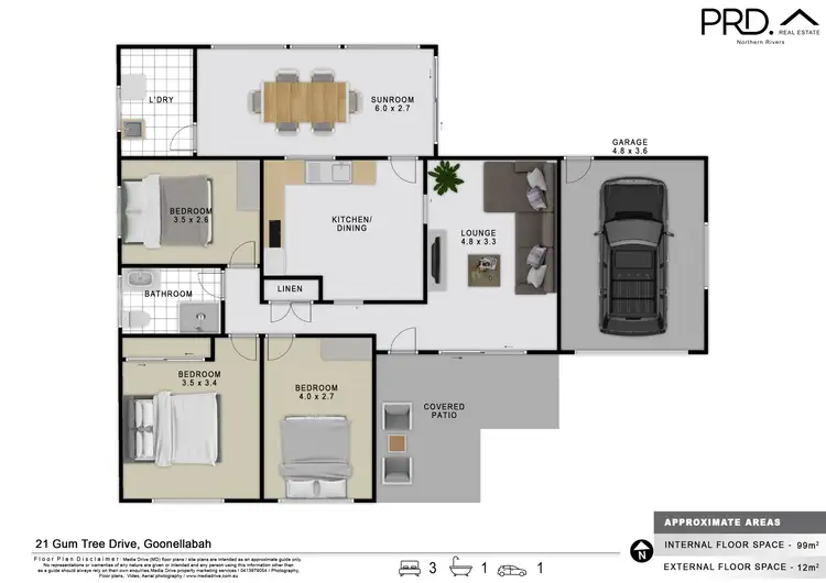 Floorplan of Homely house listing, 21 Gum Tree Drive, Goonellabah NSW 2480