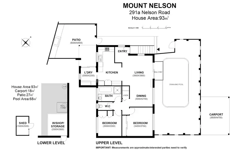Floorplan of Homely house listing, 291A Nelson Road, Mount Nelson TAS 7007