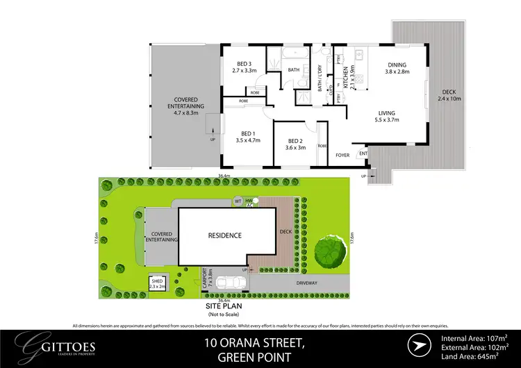 Floorplan of Homely house listing, 10 Orana Street, Green Point NSW 2251