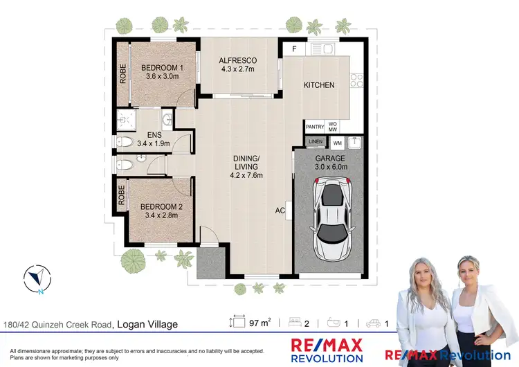 Floorplan of Homely retirement listing, 180/42 Quinzeh Creek Road - Over 50's Lifestyle Community, Logan Village QLD 4207