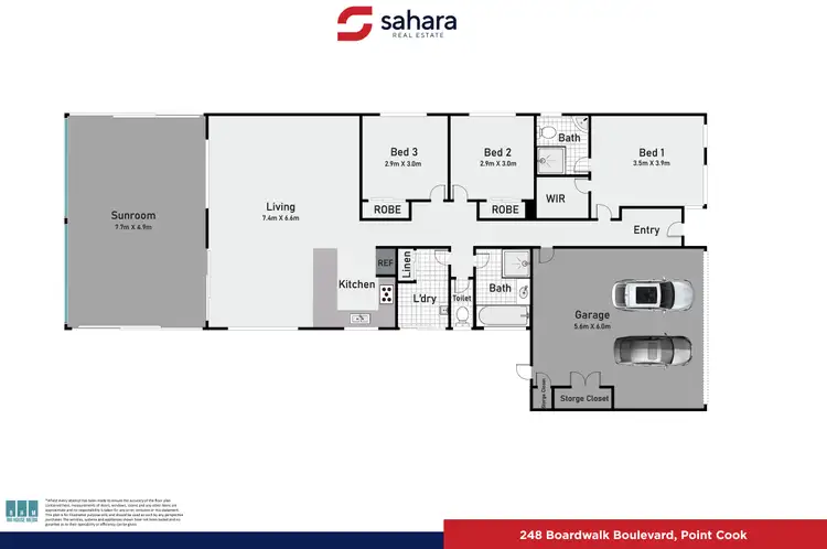 Floorplan of Homely house listing, 248 Boardwalk Blvd, Point Cook VIC 3030