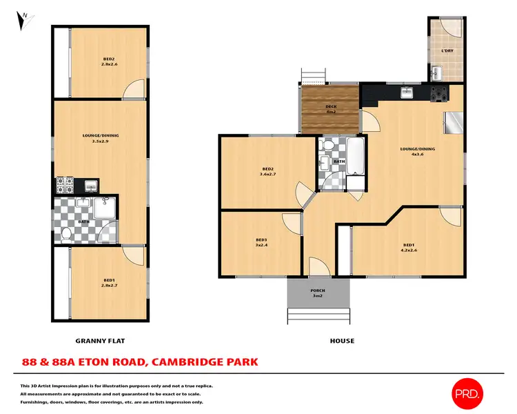Floorplan of Homely house listing, 88 & 88A Eton Road, Cambridge Park NSW 2747
