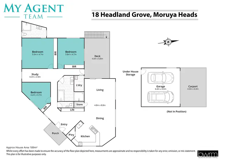 Floorplan of Homely house listing, 18 Headland Grove, Moruya Heads NSW 2537