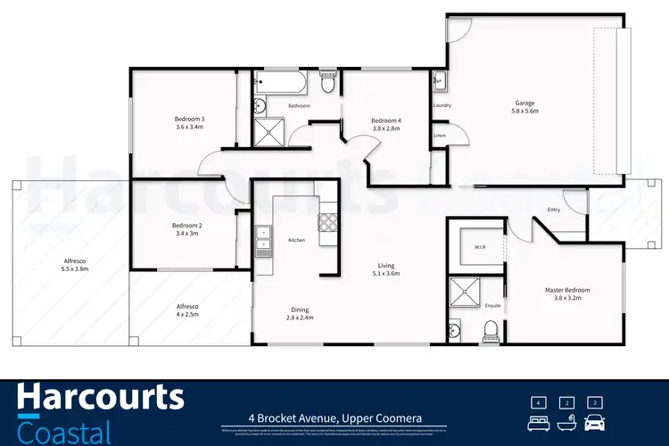 Floorplan of Homely house listing, 4 Brocket Avenue, Upper Coomera QLD 4209